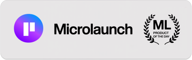 Microlaunch Product of the Day badge